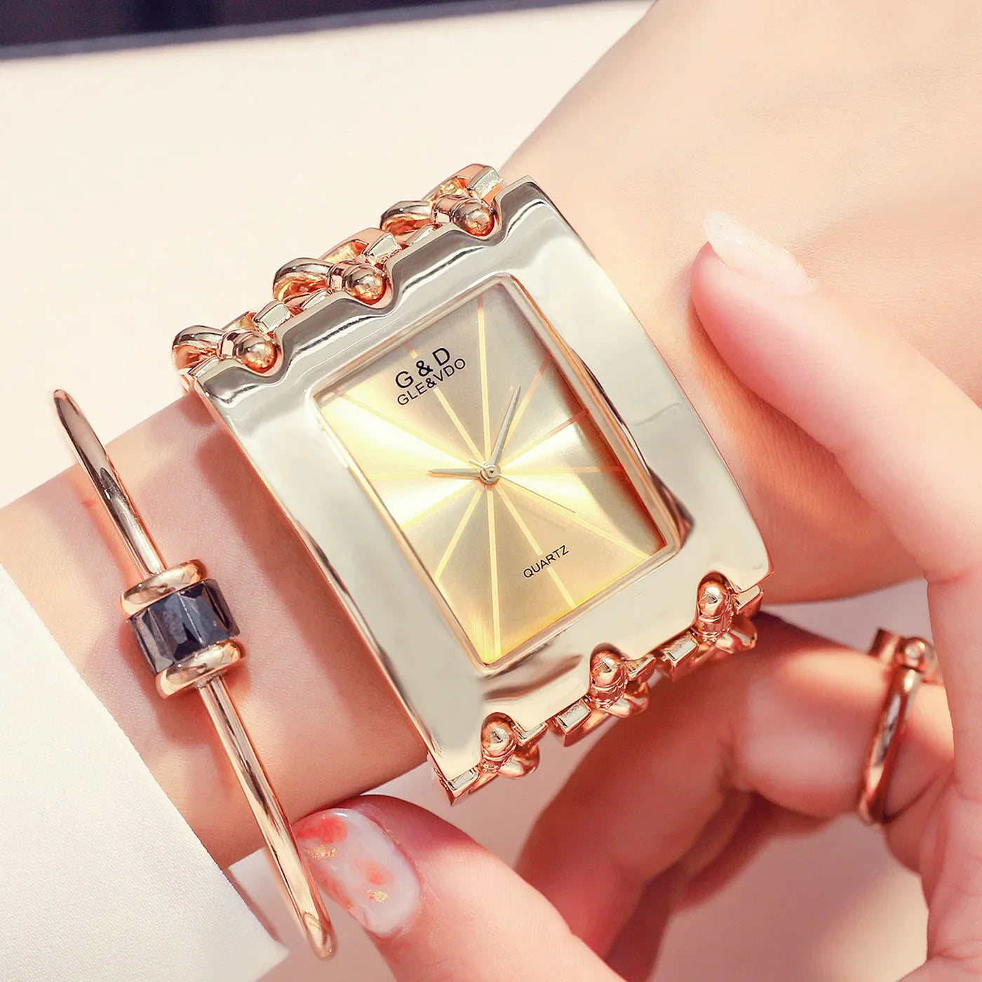 Orologio da donna di marca di lusso Abito con strass Orologi da polso da donna Eleganti orologi femminili in oro per le donne Montre Femme 2025