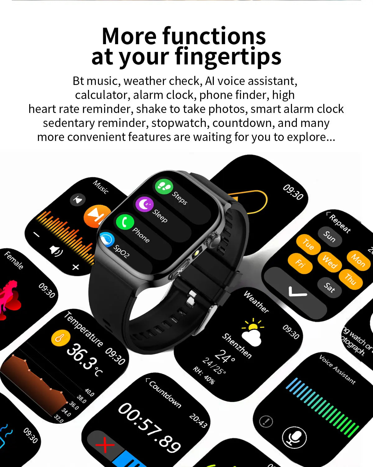 2026 Nuovo Misurazione Accurata Salute Smart Watch ECG + PPG Acido Urico Pressione Sanguigna Lipidi Nel Sangue Chiamata BT Smartwatch Per Le Donne Degli Uomini