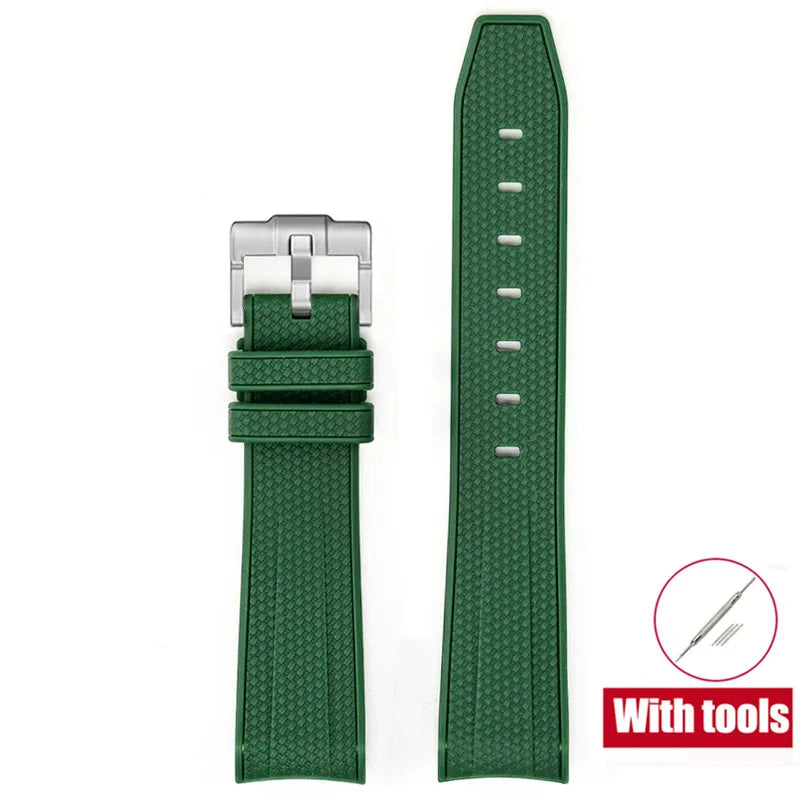 Cinturino in gomma per Swatch X Omega Joint MoonSwatch Cinturino sportivo impermeabile da 20 mm Cinturino con estremità curva in silicone per uomo donna