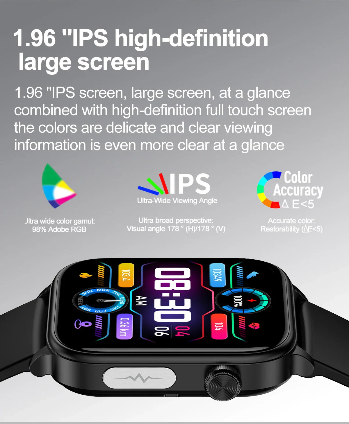 Nuovo 2025 Smartwatch per XIAOM1 con ECG+PPG, Monitoraggio Grasso Sanguigno e Acido Urico, Frequenza Cardiaca, Pressione Sanguigna, Chiamate Bluetooth per Uomini e Donne