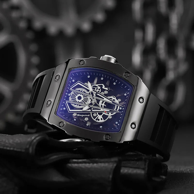 1/2PCS Casual cinturino in silicone orologi sportivi da uomo di lusso quadrante grande orologio al quarzo da uomo Reloj Hombre (senza scatola)