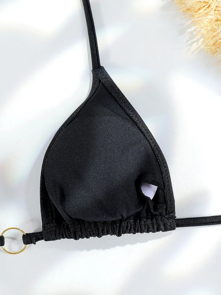 Miyouj Nuovi Bikini Stampati Costumi da bagno Donna Costume da bagno sexy Fasciatura Bikini Set 2024 Beachwear String Costumi da bagno Micro Biquinis