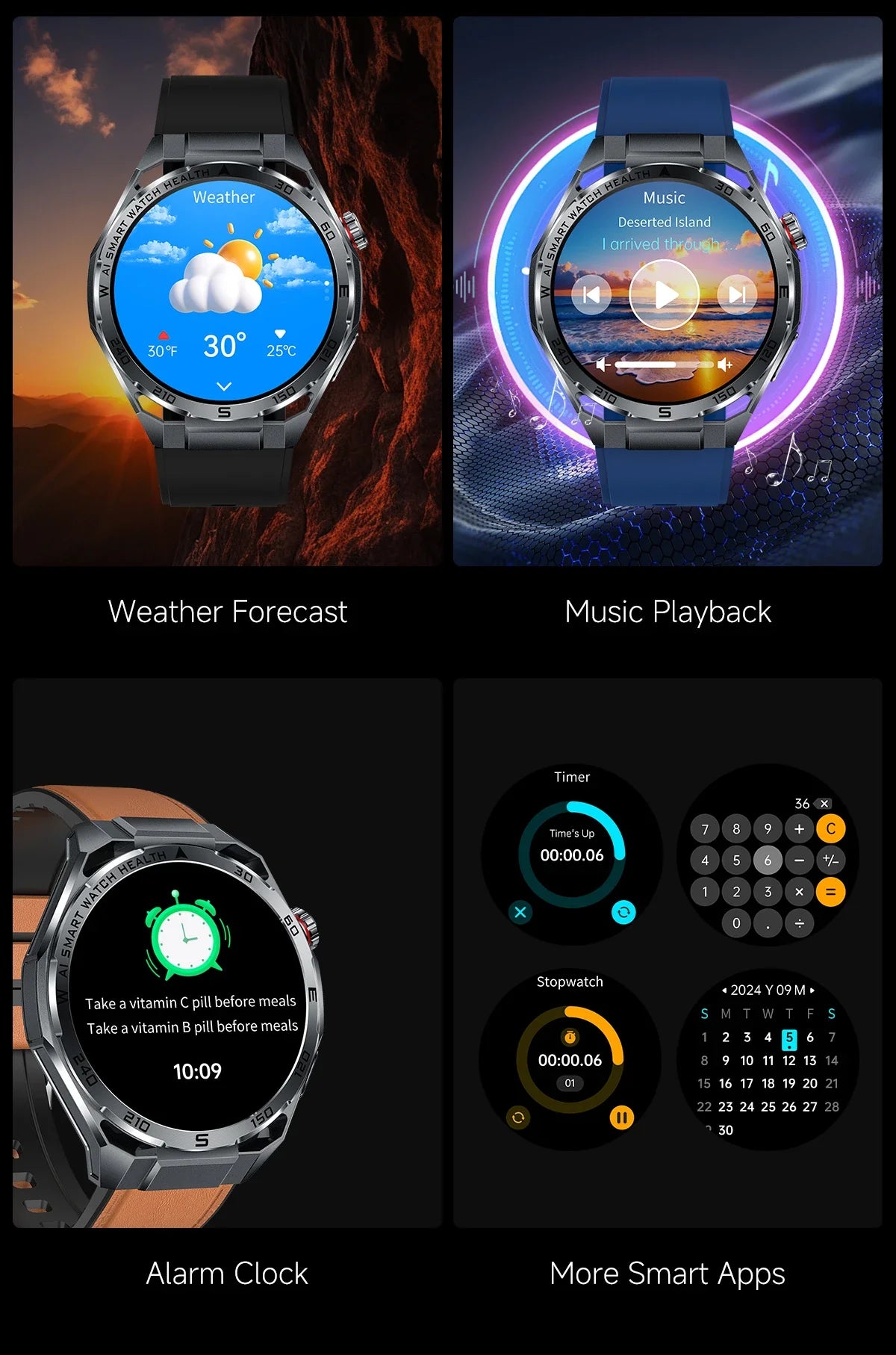 Nuovo Smartwatch 2026 con Analisi del Grasso Corporeo ECG+PPG, Acido Urico, Pressione Sanguigna, Ossigeno nel Sangue, Chiamate Bluetooth, Orologio Sportivo Intelligente per Uomini e Donne