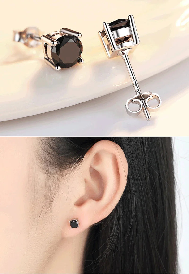 2 certificati GRA orecchini a bottone Moissanite Pass Diamond tester Pen For Men Women 925 Silver 18K Plated Wedding Gemstone