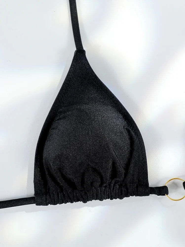 Miyouj Nuovi Bikini Stampati Costumi da bagno Donna Costume da bagno sexy Fasciatura Bikini Set 2024 Beachwear String Costumi da bagno Micro Biquinis