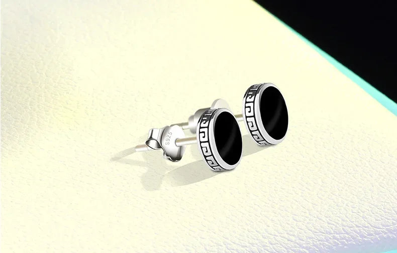 Lihong Orecchini in argento 925 personalizzati Orecchini singoli da uomo Gioielli hip-hop punk di strada