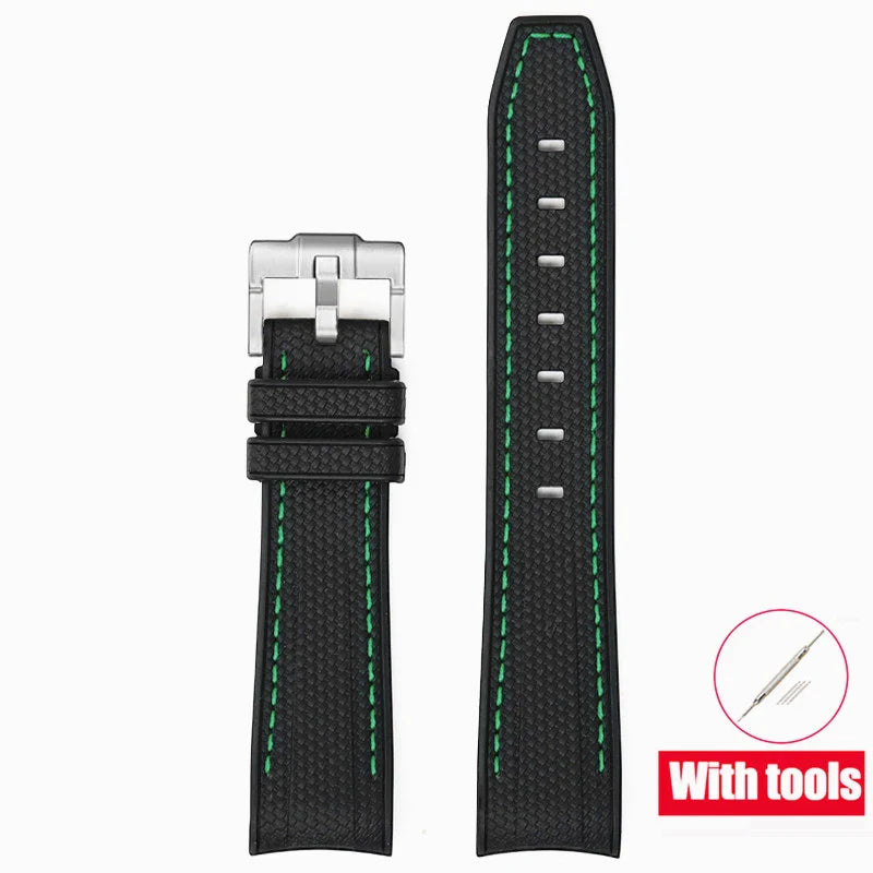 Cinturino in gomma per Swatch X Omega Joint MoonSwatch Cinturino sportivo impermeabile da 20 mm Cinturino con estremità curva in silicone per uomo donna