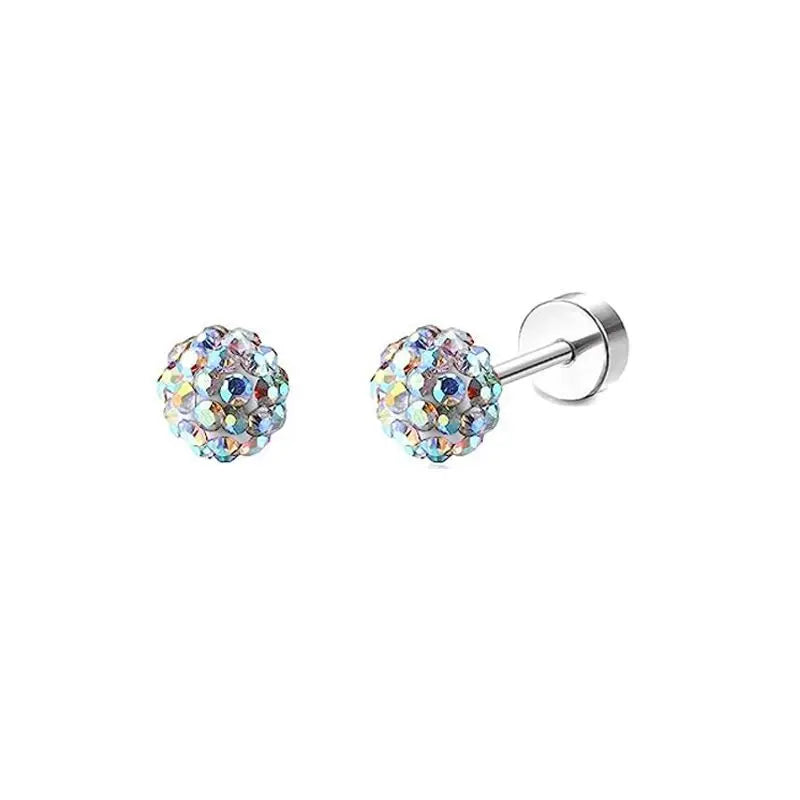2 pz/set In Acciaio Inox Cuore Luna Earbone Della Vite Della Vite Della Sfera Orecchini con perno per Le Donne di Modo Dell'orecchio Trago Cartilagine Body Piercing