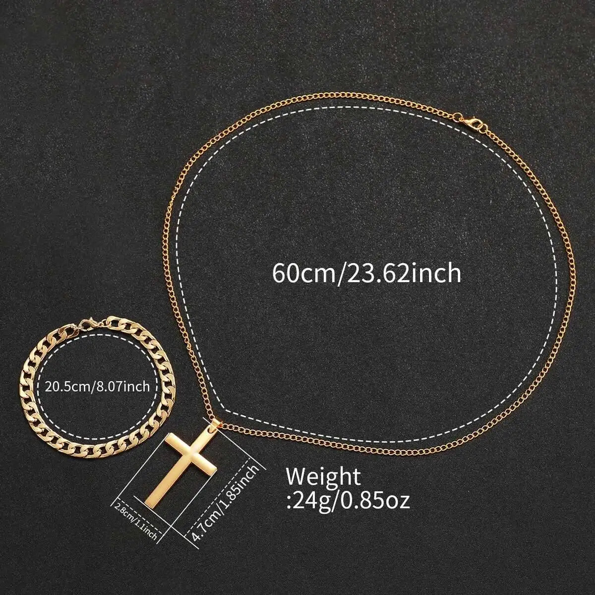 3 pz/set moda quadrante grande orologio al quarzo da uomo orologi da uomo d'affari di lusso collana braccialetto set Reloj Hombre (senza scatola)