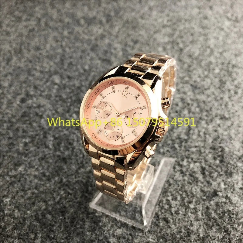 Nuovi orologi da polso da donna in acciaio inossidabile, orologi al quarzo da donna, orologi eleganti da donna di marca di lusso, orologi da donna