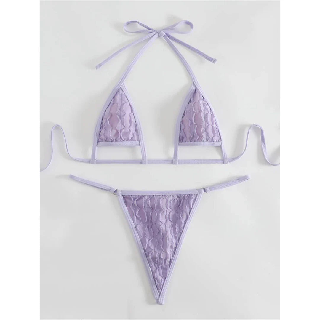 Nuovo rugoso estremo Mini Micro perizoma Bikini donna costumi da bagno femminile costume da bagno due pezzi Bikini bagnante costume da bagno Swim K4827