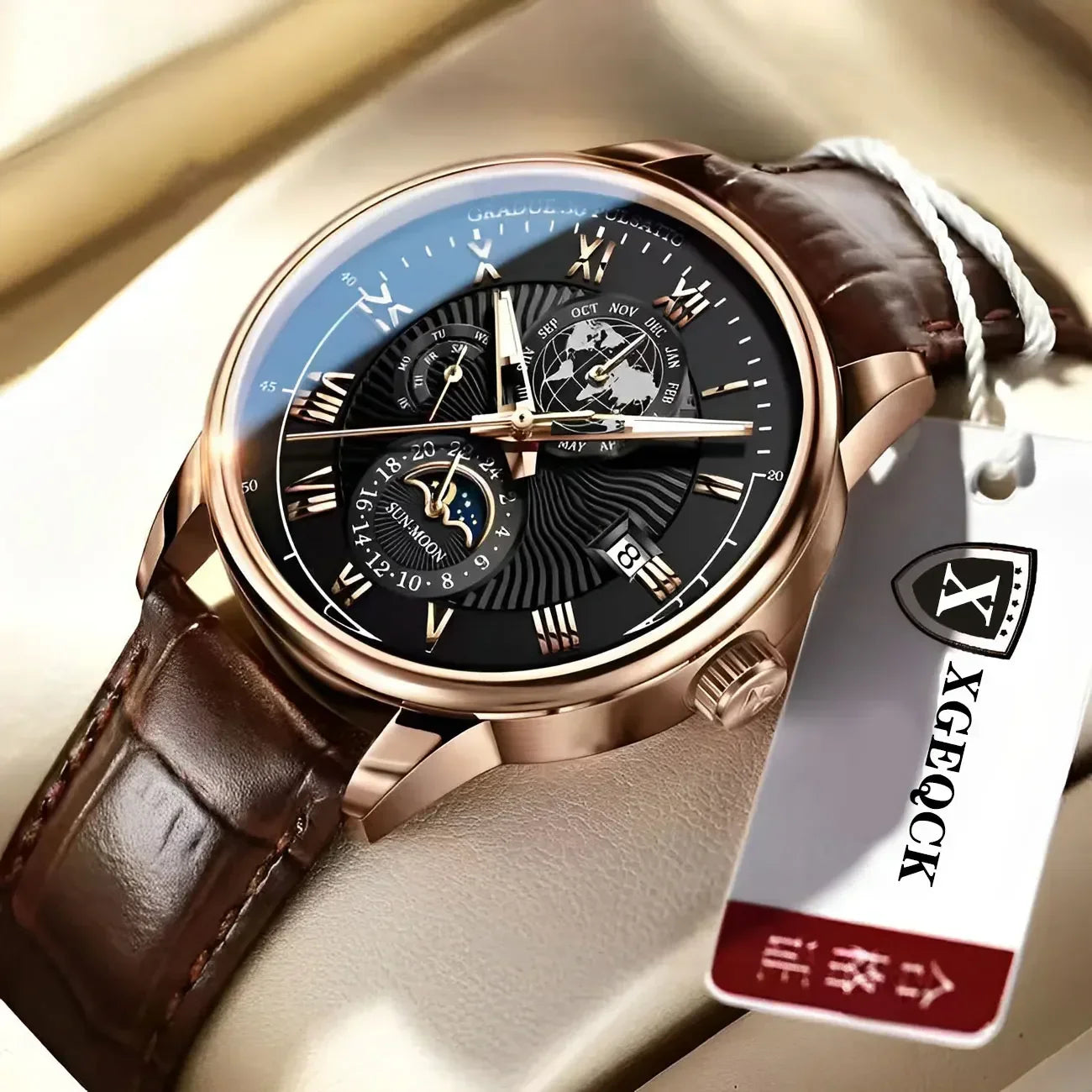 2024 Orologio da uomo alla moda Orologio da polso da uomo sportivo di lusso alla moda Orologio da uomo al quarzo con data in pelle luminosa impermeabile Orologio da uomo