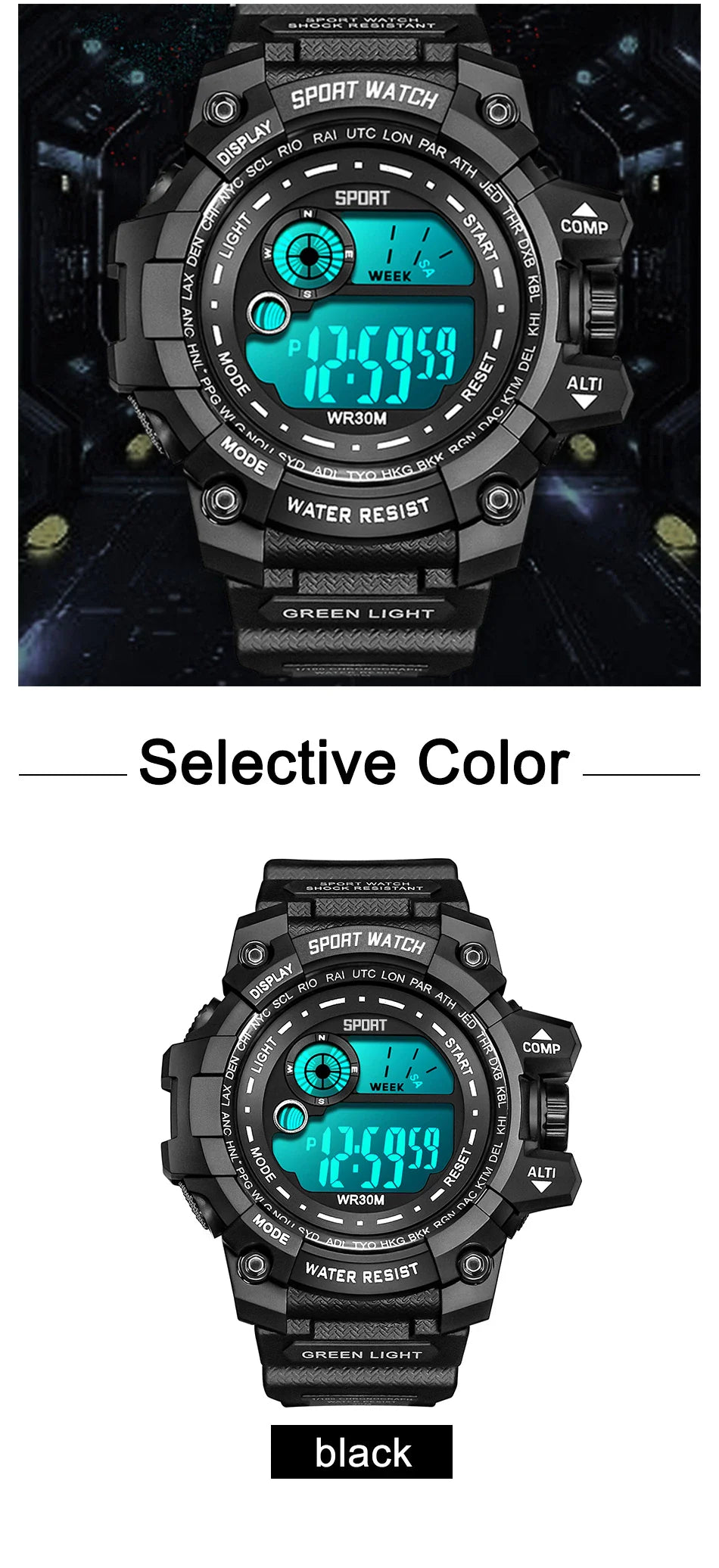 Nuovi uomini LED orologi digitali luminosi moda Sport orologi impermeabili per uomo data esercito orologio militare Relogio Masculino