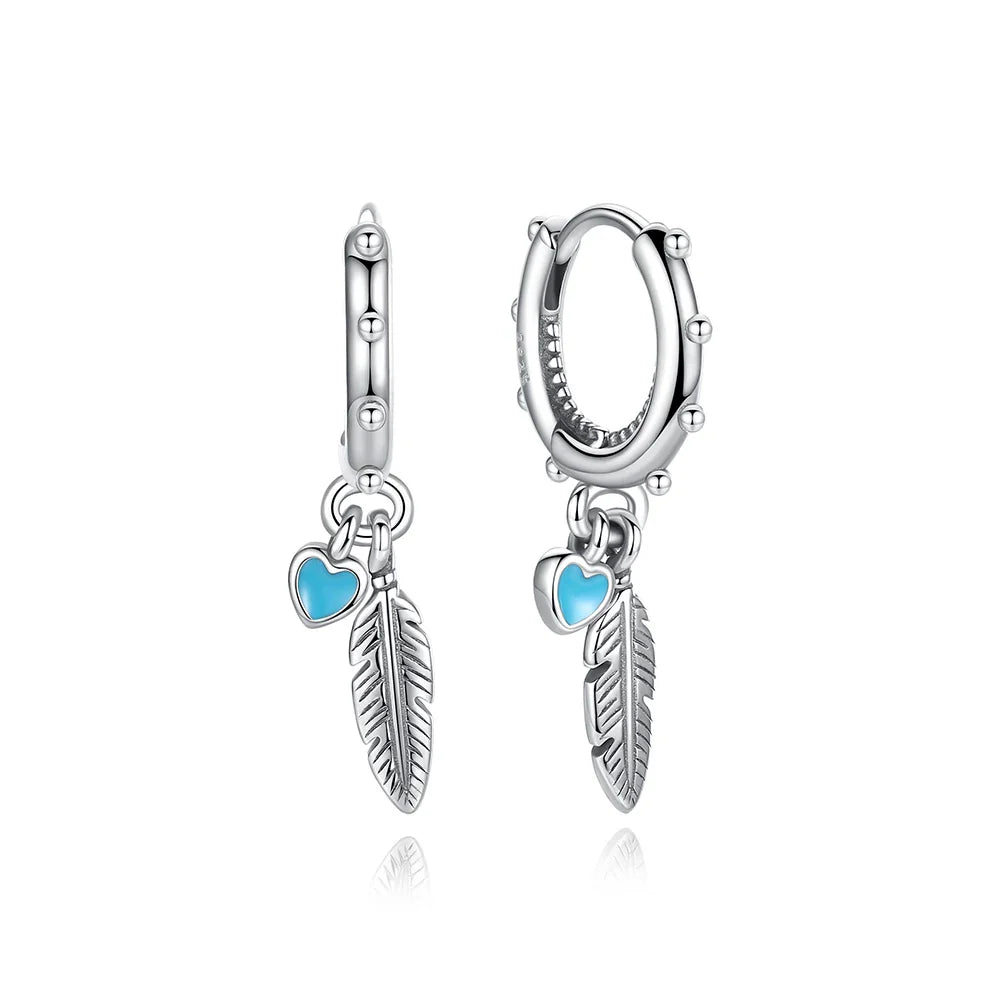 Orecchini Originali in Argento Sterling 925, Modello 2026, a Perno e a Cerchio con Cristalli, per Donna, in Oro Rosa, con Corona, Cuore, Infinito, Ape, Gioielli