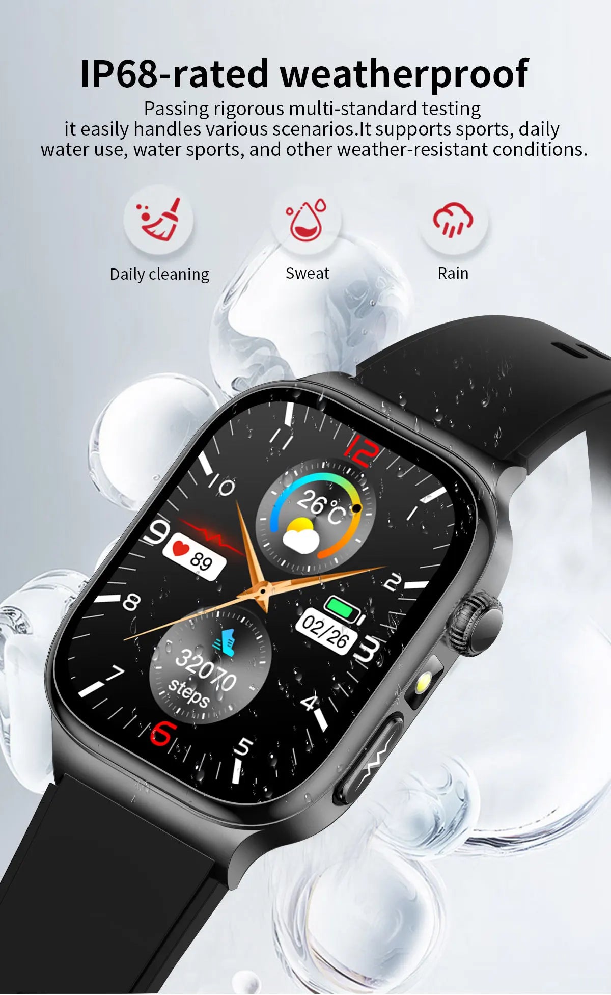 2026 Nuovo Misurazione Accurata Salute Smart Watch ECG + PPG Acido Urico Pressione Sanguigna Lipidi Nel Sangue Chiamata BT Smartwatch Per Le Donne Degli Uomini