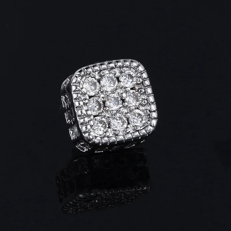 Orecchini finti Ice Out per uomo donna Forte magnete magnetico in acciaio inossidabile non penetrante Accessori per gioielli di moda Hip Hop Rock