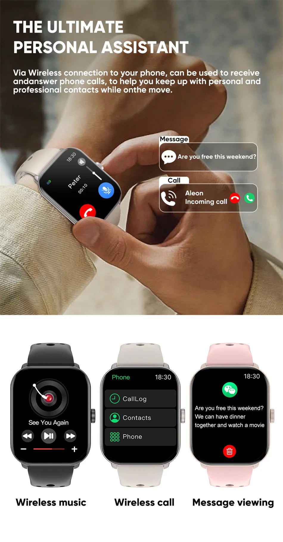Per Xiaomi Watch 5 Smart Watch da uomo HD AMOLED schermo frequenza cardiaca chiamate Bluetooth localizzazione GPS Smartwatch sportivo impermeabile da donna