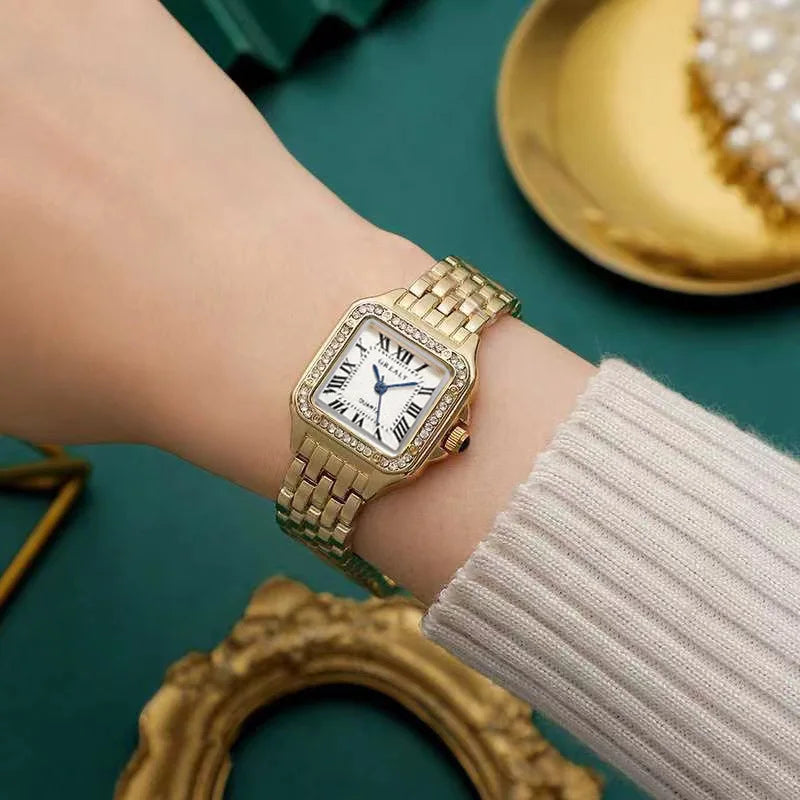 Orologio da donna leggero marchio di lusso business oro acciaio inossidabile moda donna orologi al quarzo orologio femminile braccialetto orologio da polso