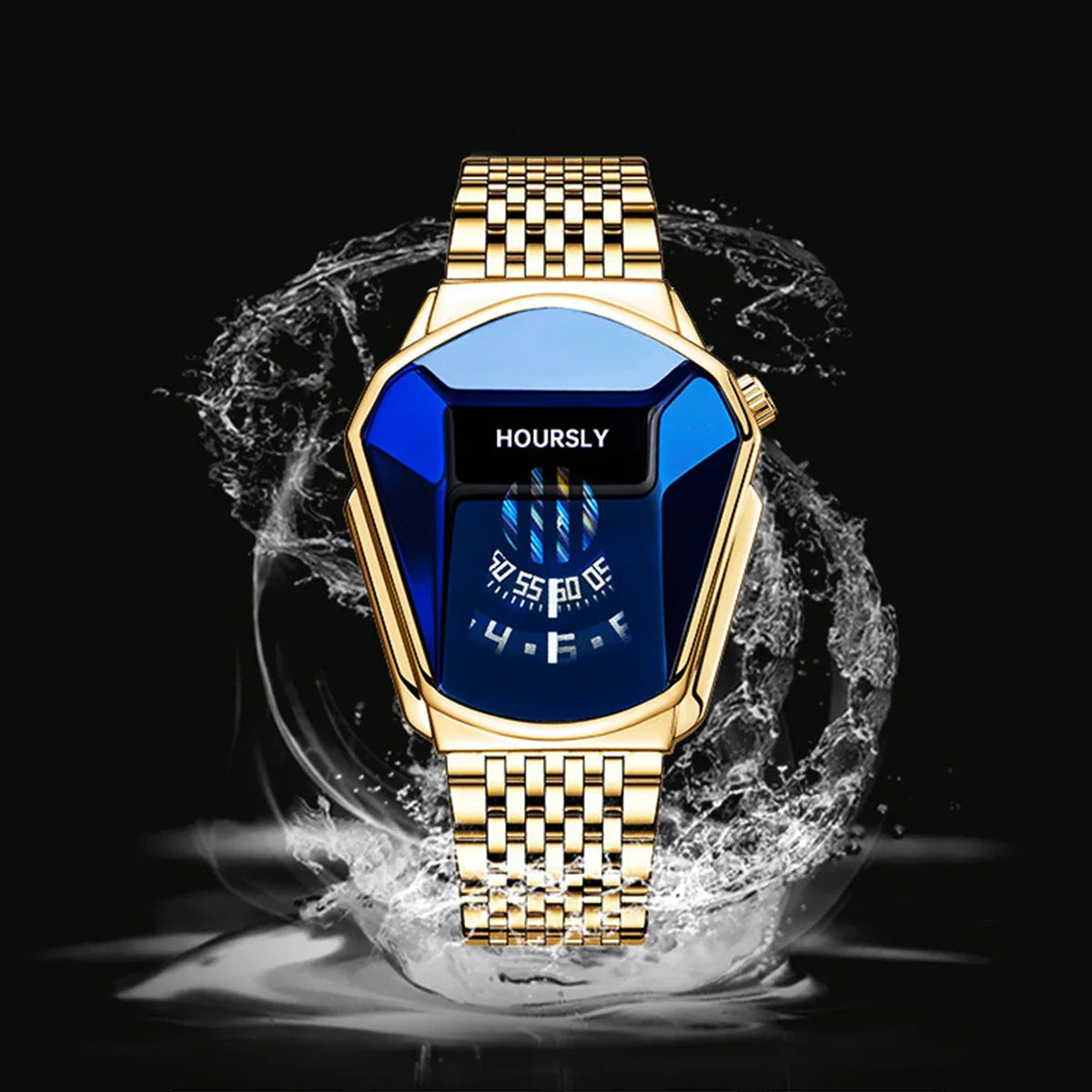 Orologio al quarzo impermeabile con personalità del motociclo di nuova tendenza da uomo