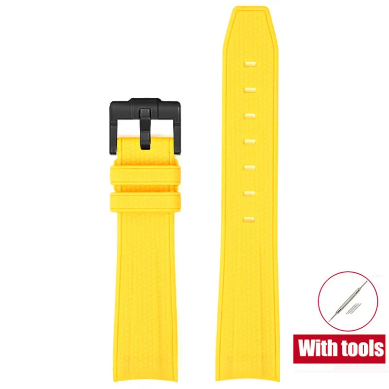Cinturino in gomma per Swatch X Omega Joint MoonSwatch Cinturino sportivo impermeabile da 20 mm Cinturino con estremità curva in silicone per uomo donna