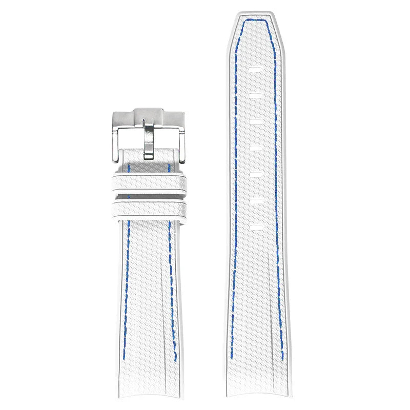 Cinturino in gomma per Swatch X Omega Joint MoonSwatch Cinturino sportivo impermeabile da 20 mm Cinturino con estremità curva in silicone per uomo donna