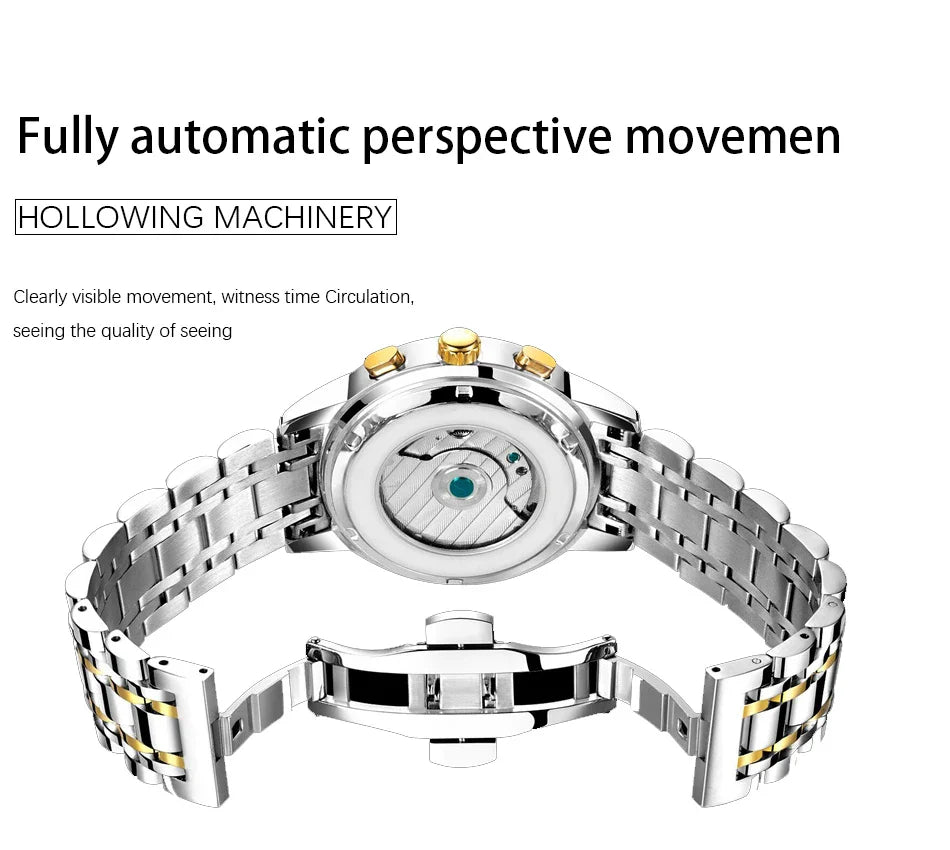 Orologi da Polso Meccanici Automatici LIGE 2026 per Uomo, Marca di Lusso, Orologio da Uomo con Tourbillon, Moda Business, Impermeabile