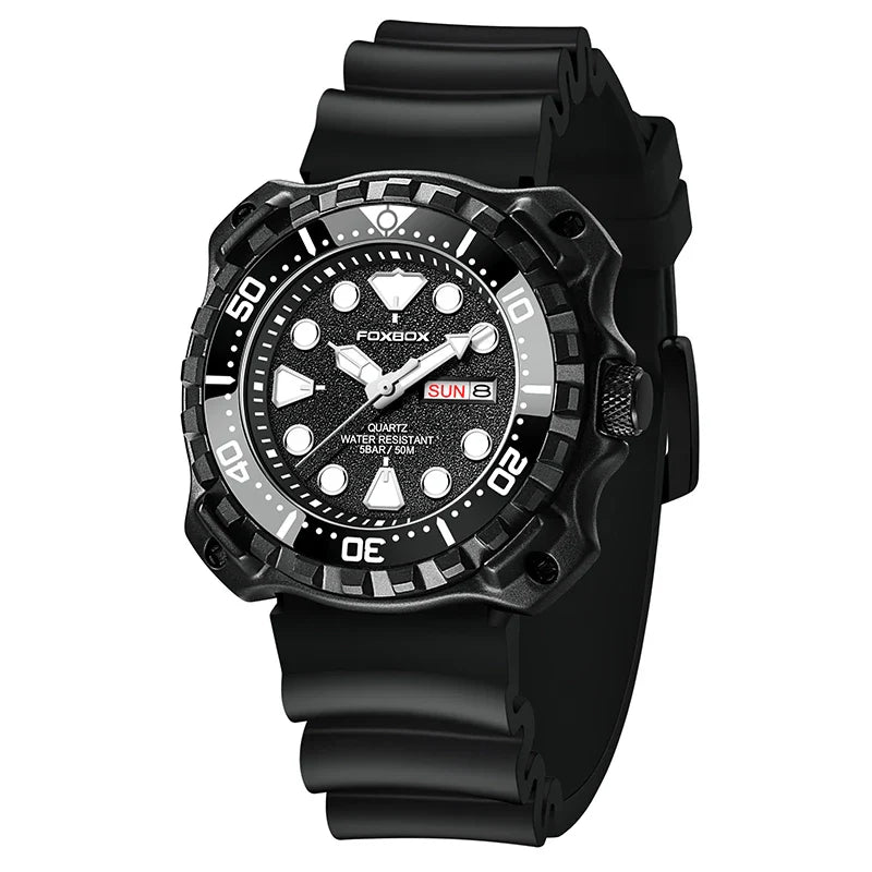 Orologio da uomo LIGE 2026 alla moda, orologio sportivo di lusso con quadrante grande, impermeabile, luminoso, al quarzo, con datario, per uomo, marca Foxbox