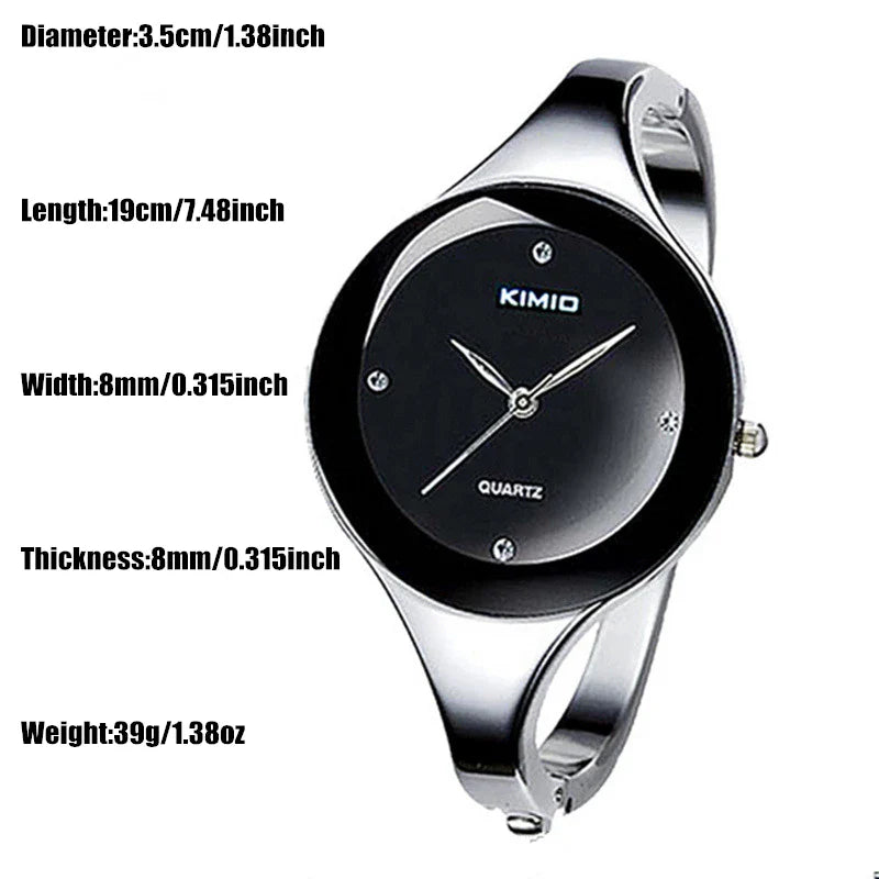 Orologi da polso da donna Moda Feminino Relogio Orologi da polso da donna in acciaio inossidabile Orologio da donna in cristallo di lusso Reloj Mujer