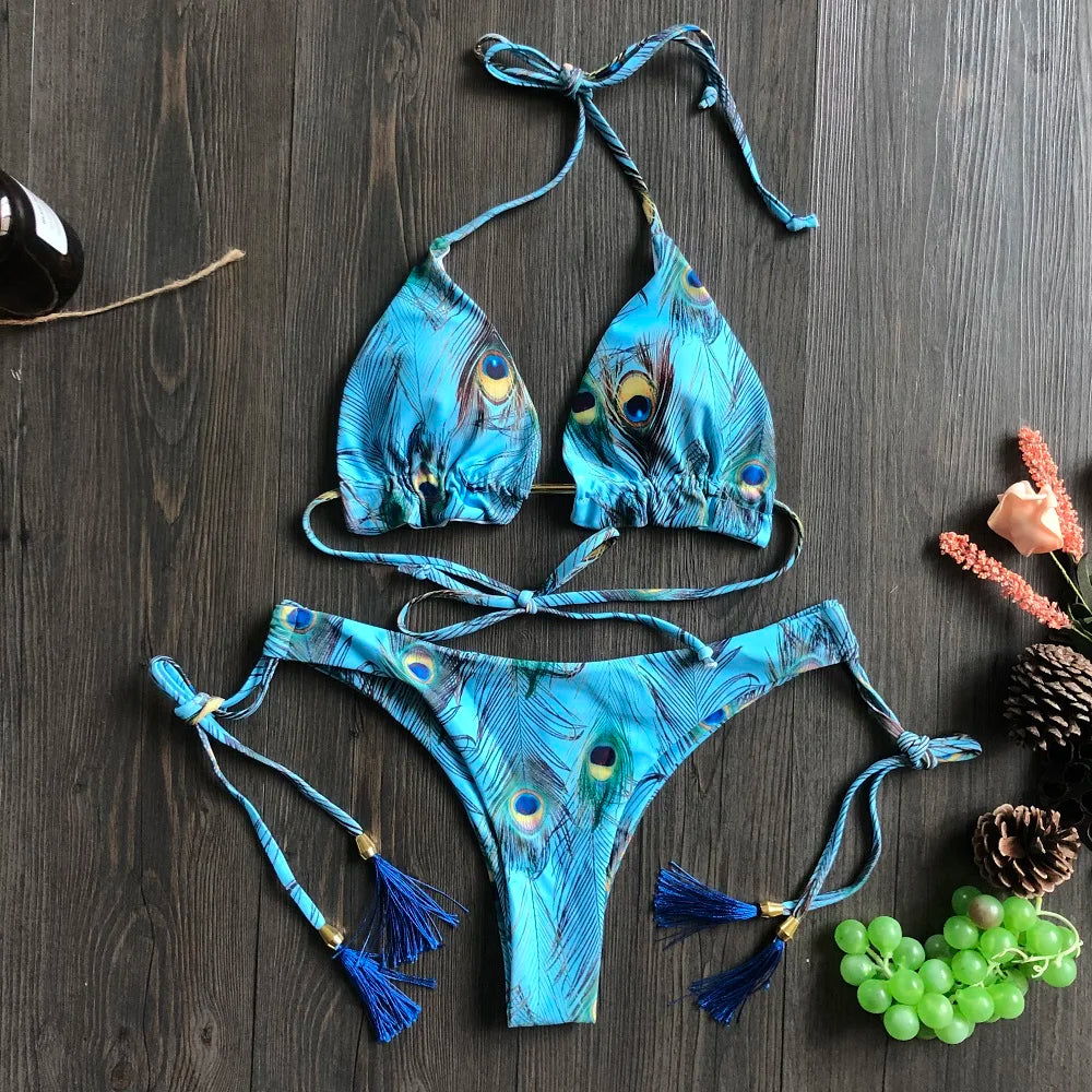 RUOTONGSEPT Bikini da Donna 2022 Nuovo Costume da Bagno Femminile Sexy Set Bikini Push-up per Nuoto e Bagno