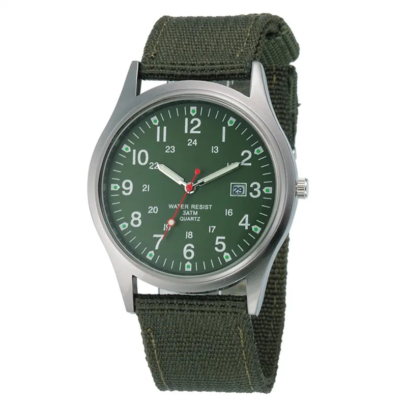 Ragazzi marca orologi economici uomo moda casual cinturino in nylon sport esercito regali data orologio da polso al quarzo fluorescente Relogio Masculino
