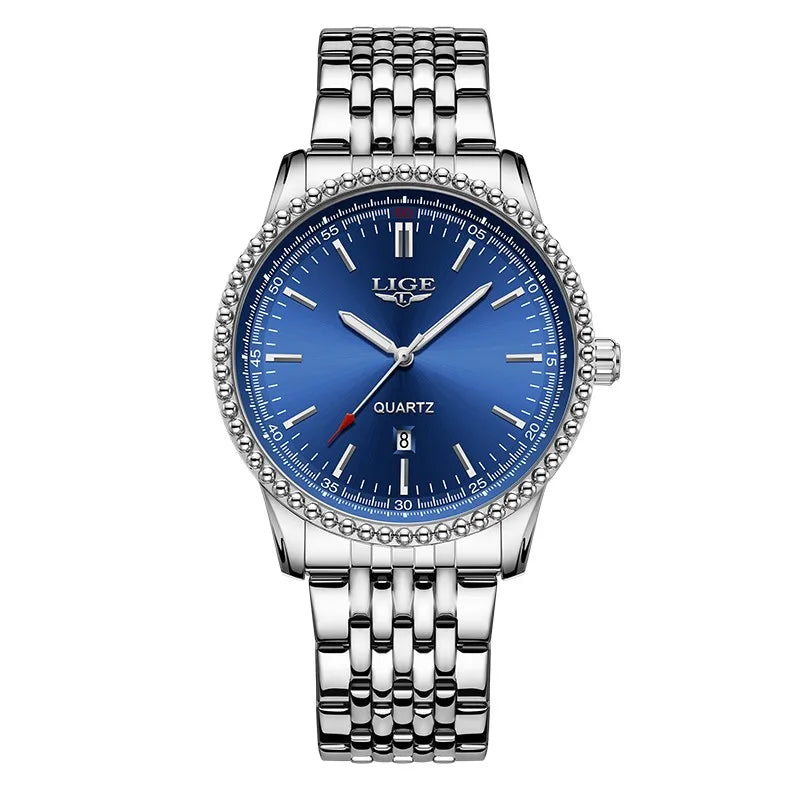 LIGE Nuovi orologi da uomo Orologi da polso al quarzo da uomo di lusso delle migliori marche Cronografo sportivo impermeabile e luminoso Relogio Masculino+BOX