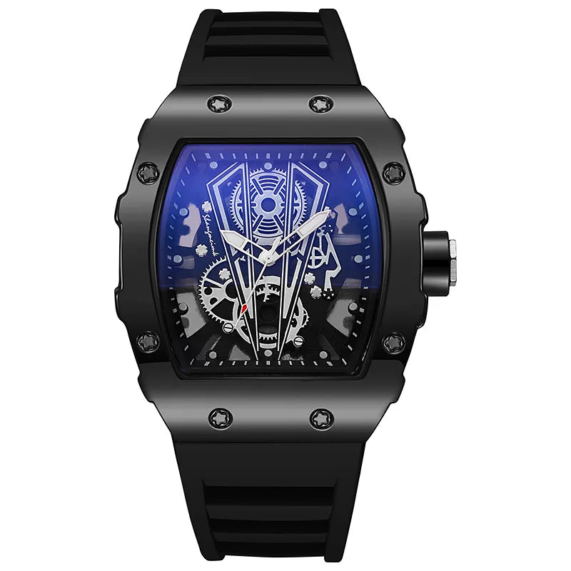 1/2PCS Casual cinturino in silicone orologi sportivi da uomo di lusso quadrante grande orologio al quarzo da uomo Reloj Hombre (senza scatola)
