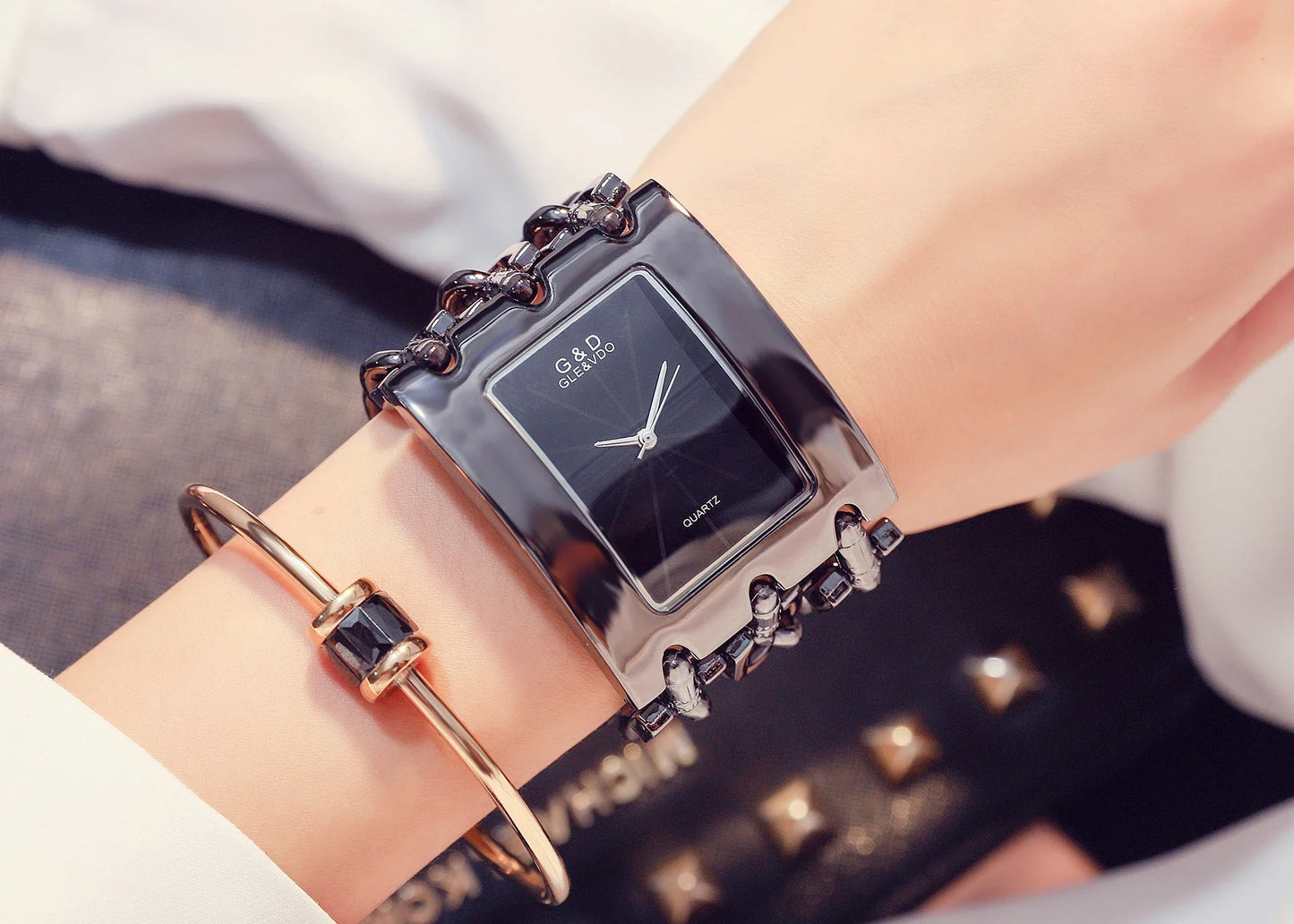 Orologio da donna di marca di lusso Abito con strass Orologi da polso da donna Eleganti orologi femminili in oro per le donne Montre Femme 2025