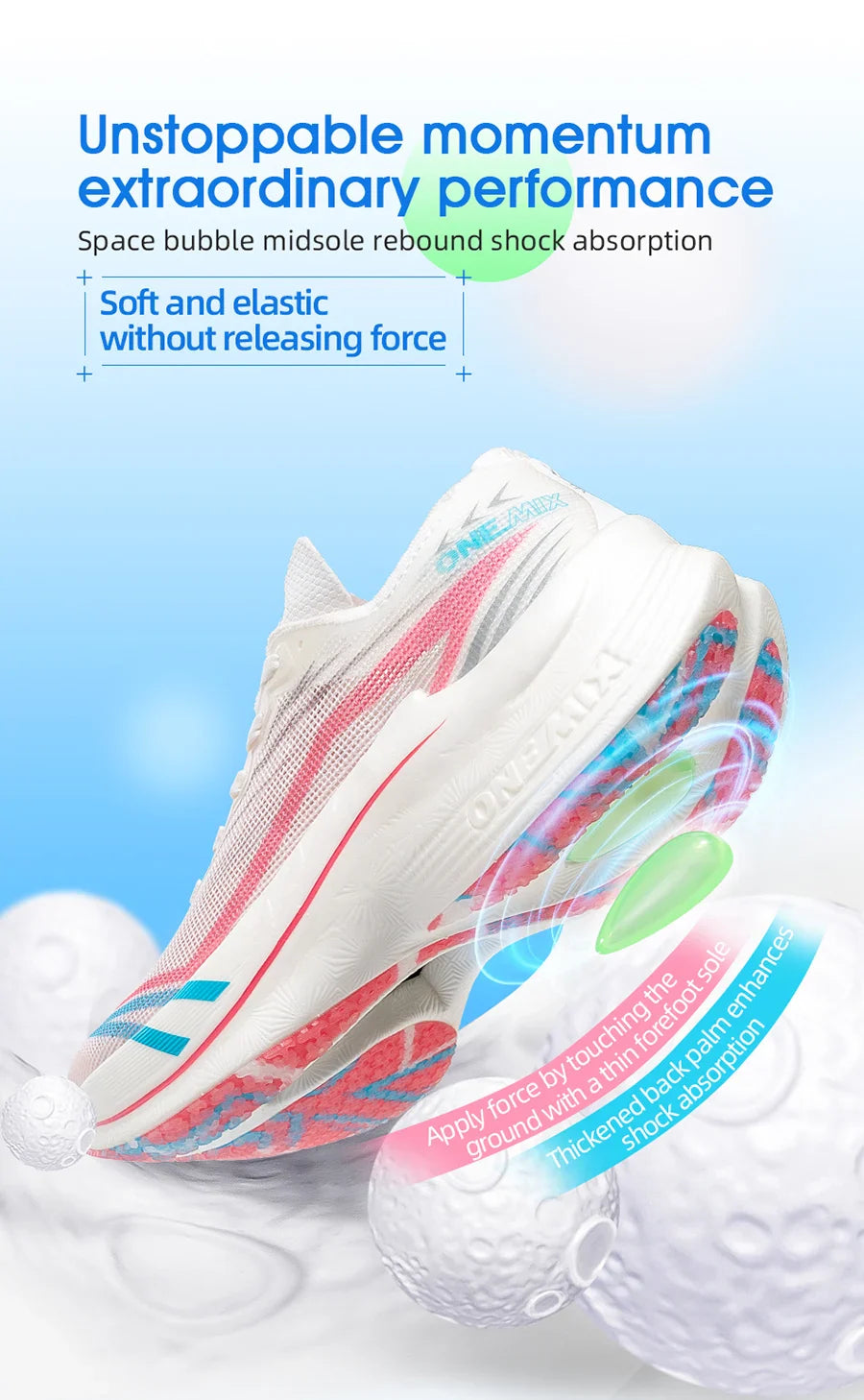 ONEMIX 2026 Tupo Nuove Scarpe da Corsa Marathon con Piastra in Carbonio, Supporto Stabile per Assorbimento degli Urti, Sneakers Ultraleggere con Rimbalzo