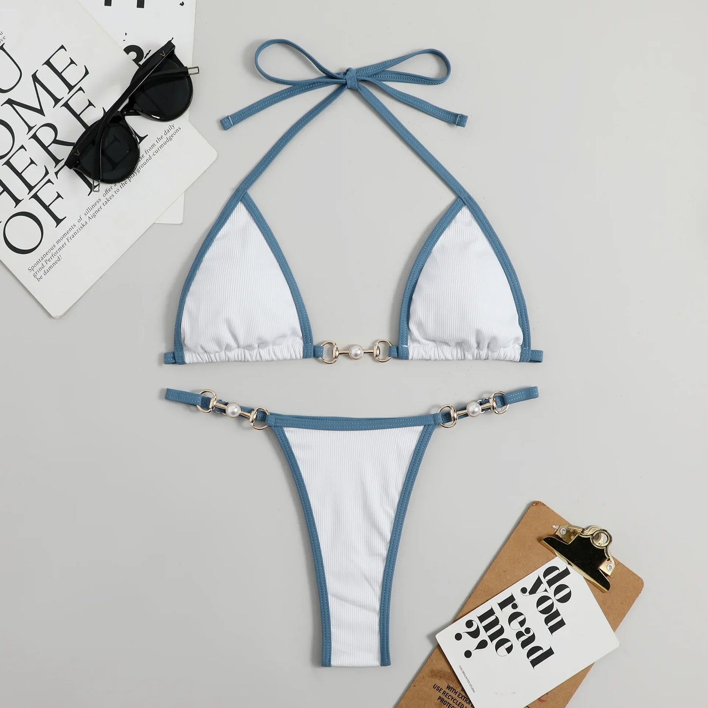 Set bikini sexy in due pezzi Set bikini con stampa casuale da donna Costume da bagno push-up Costume da bagno sandbeach