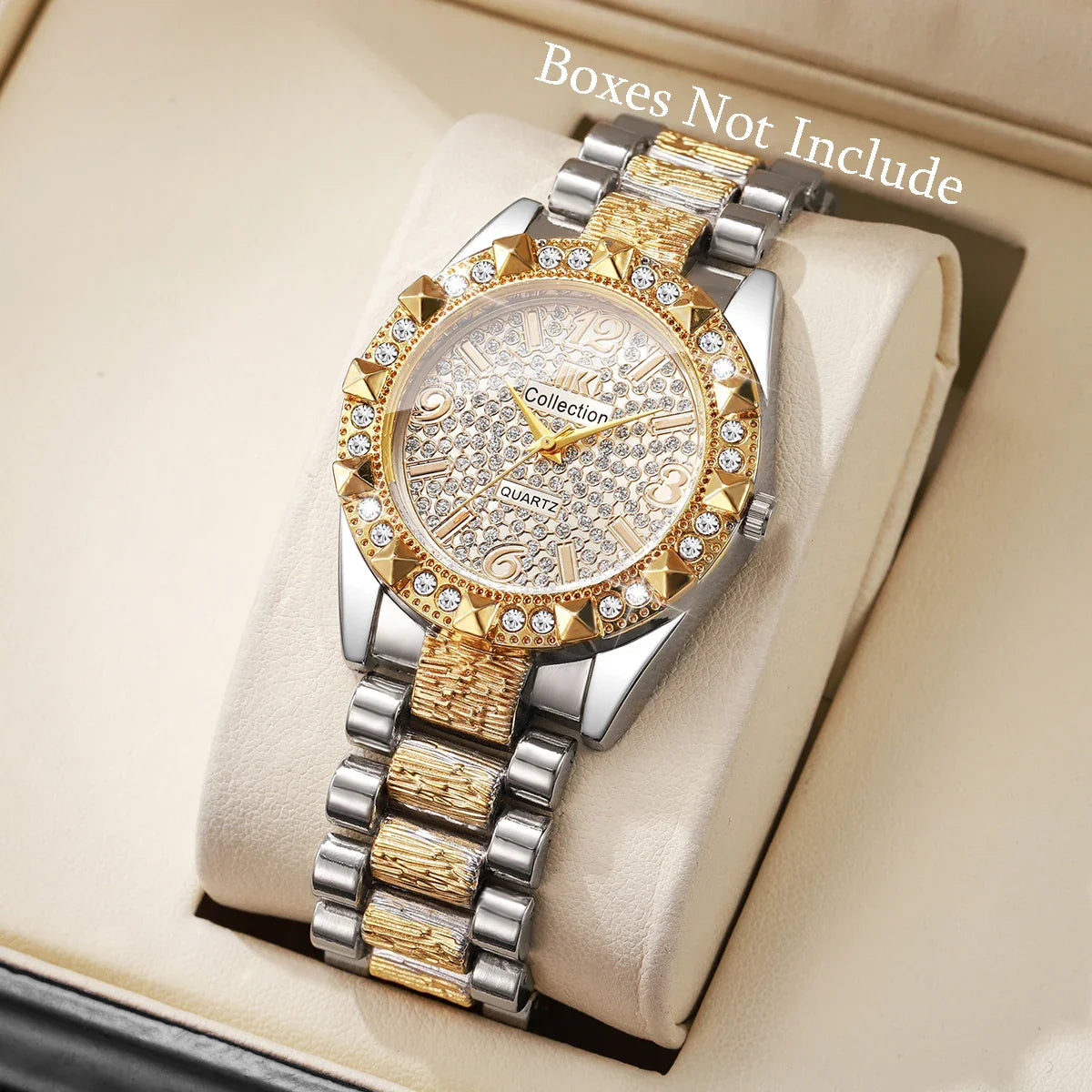 Orologi da donna con diamanti di lusso Orologio da polso al quarzo da donna con quadrante arabo alla moda Reloj Mujer Orologio da ragazza regalo (senza scatola)