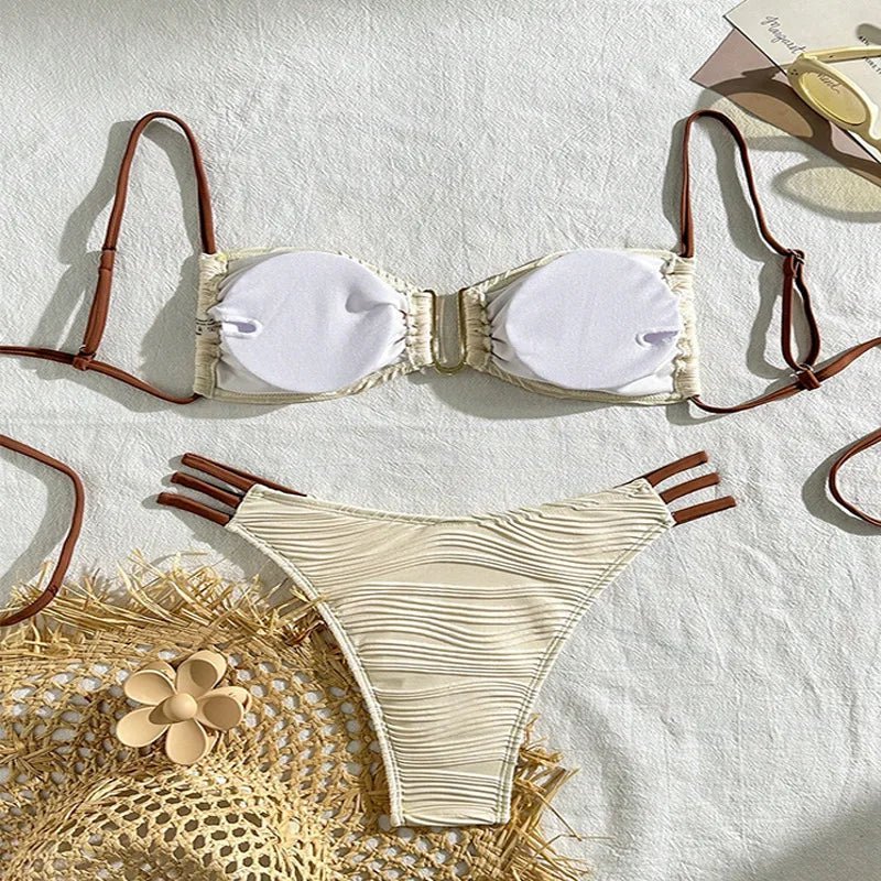 Nuovi Bikini Sexy 2026 Costumi da Bagno Donna Push-Up Abbigliamento da Spiaggia Femminile Set Bikini Brasiliano per Piscina
