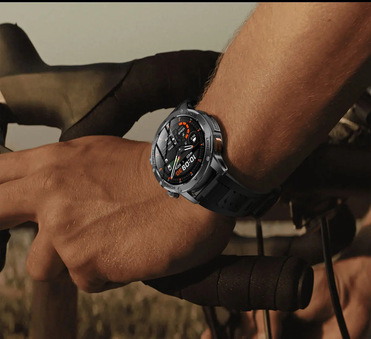 2025 Uomini Schermo AMOLED da 1,7 pollici Astuto Della Vigilanza 1000mAh Batteria Frequenza Cardiaca Chiamata Bluetooth NFC GPS Tracker Sport Fitness Orologi Nuovo