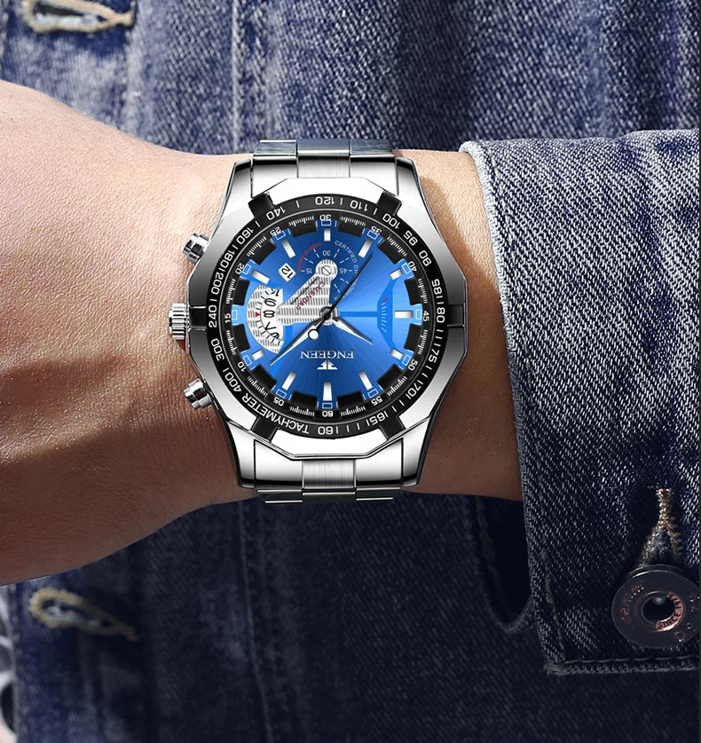 2024 Top Brand di Lusso Orologio di Moda Casual Militare Al Quarzo Sport Orologio Da Polso In Acciaio Pieno Impermeabile Orologio da Uomo Relogio Masculino