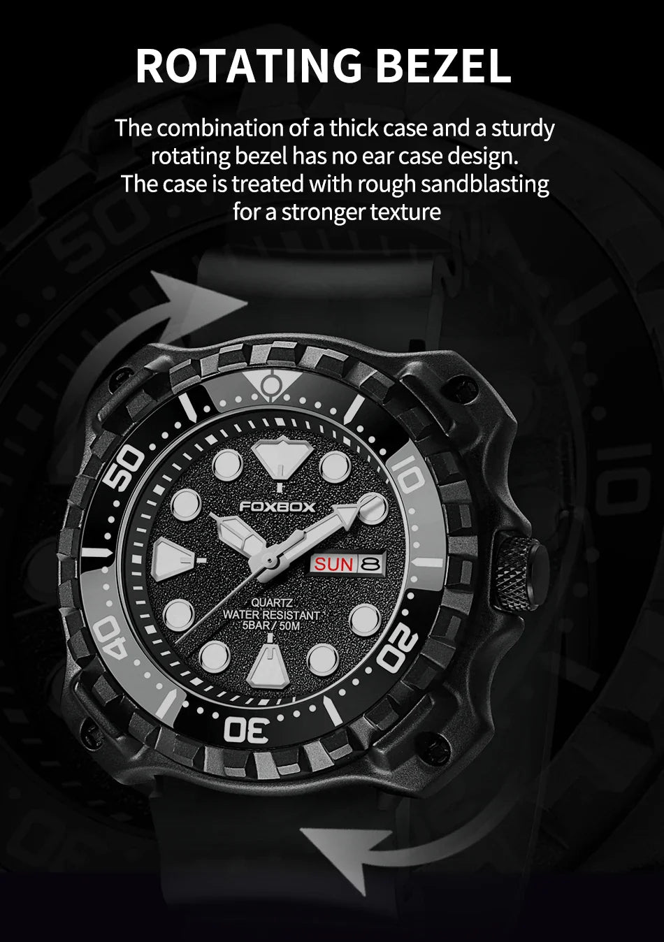 Orologio da uomo LIGE 2026 alla moda, orologio sportivo di lusso con quadrante grande, impermeabile, luminoso, al quarzo, con datario, per uomo, marca Foxbox