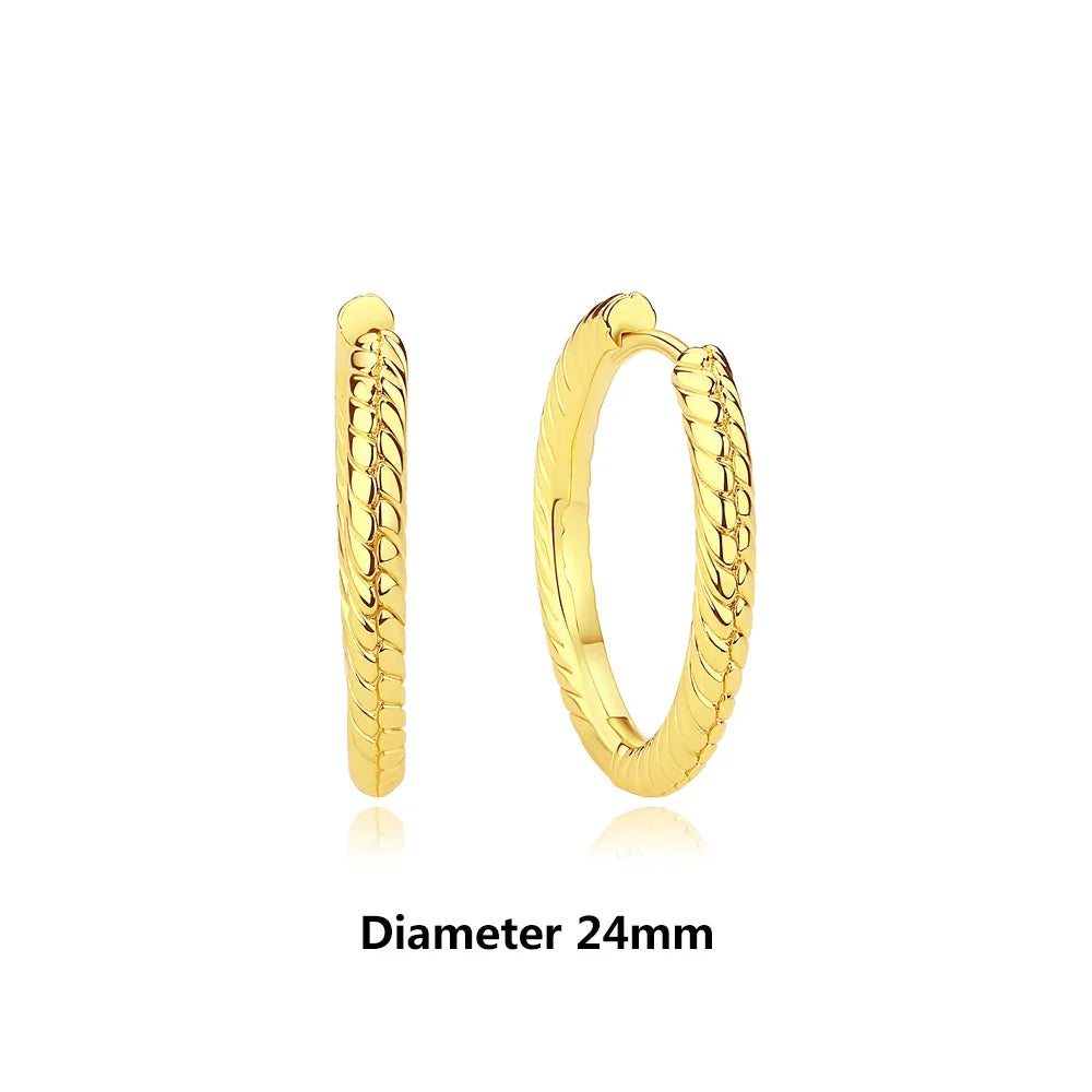 Orecchini Originali in Argento Sterling 925, Modello 2026, a Perno e a Cerchio con Cristalli, per Donna, in Oro Rosa, con Corona, Cuore, Infinito, Ape, Gioielli