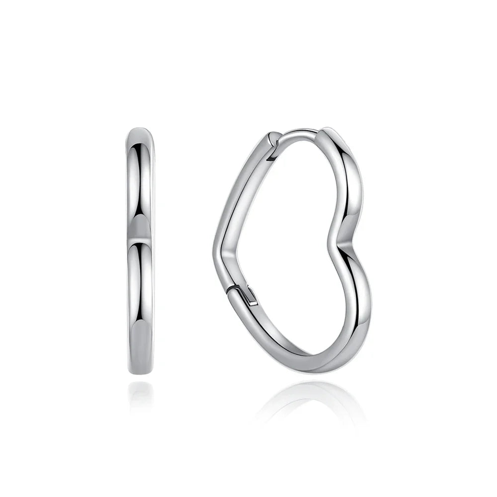 Orecchini Originali in Argento Sterling 925, Modello 2026, a Perno e a Cerchio con Cristalli, per Donna, in Oro Rosa, con Corona, Cuore, Infinito, Ape, Gioielli