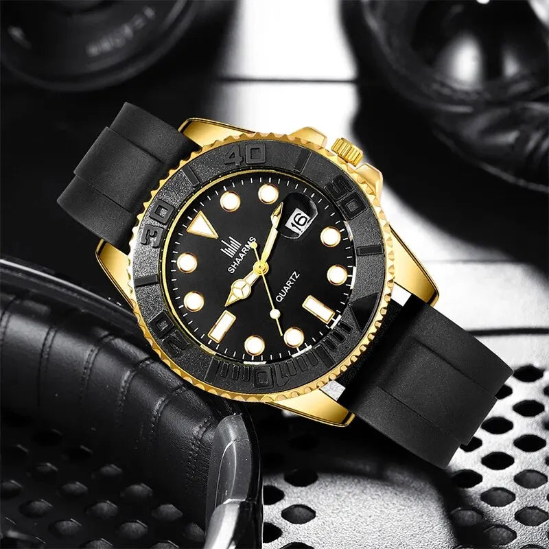 Orologio moda uomo orologio Casual Montre Homme Business Men orologio al quarzo calendario Green Water Wok Ghost Sport orologio da polso da uomo