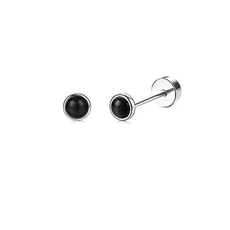 2 pz/set In Acciaio Inox Cuore Luna Earbone Della Vite Della Vite Della Sfera Orecchini con perno per Le Donne di Modo Dell'orecchio Trago Cartilagine Body Piercing
