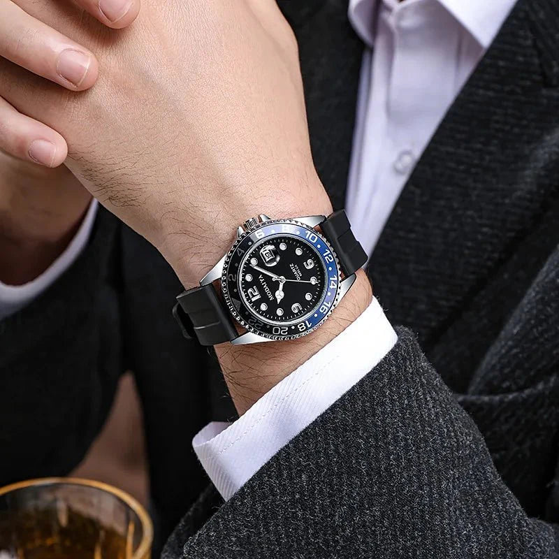 Orologi da uomo alla moda con data Orologio sportivo casual di lusso di fascia alta Orologi da polso classici da uomo al quarzo da lavoro in acciaio inossidabile