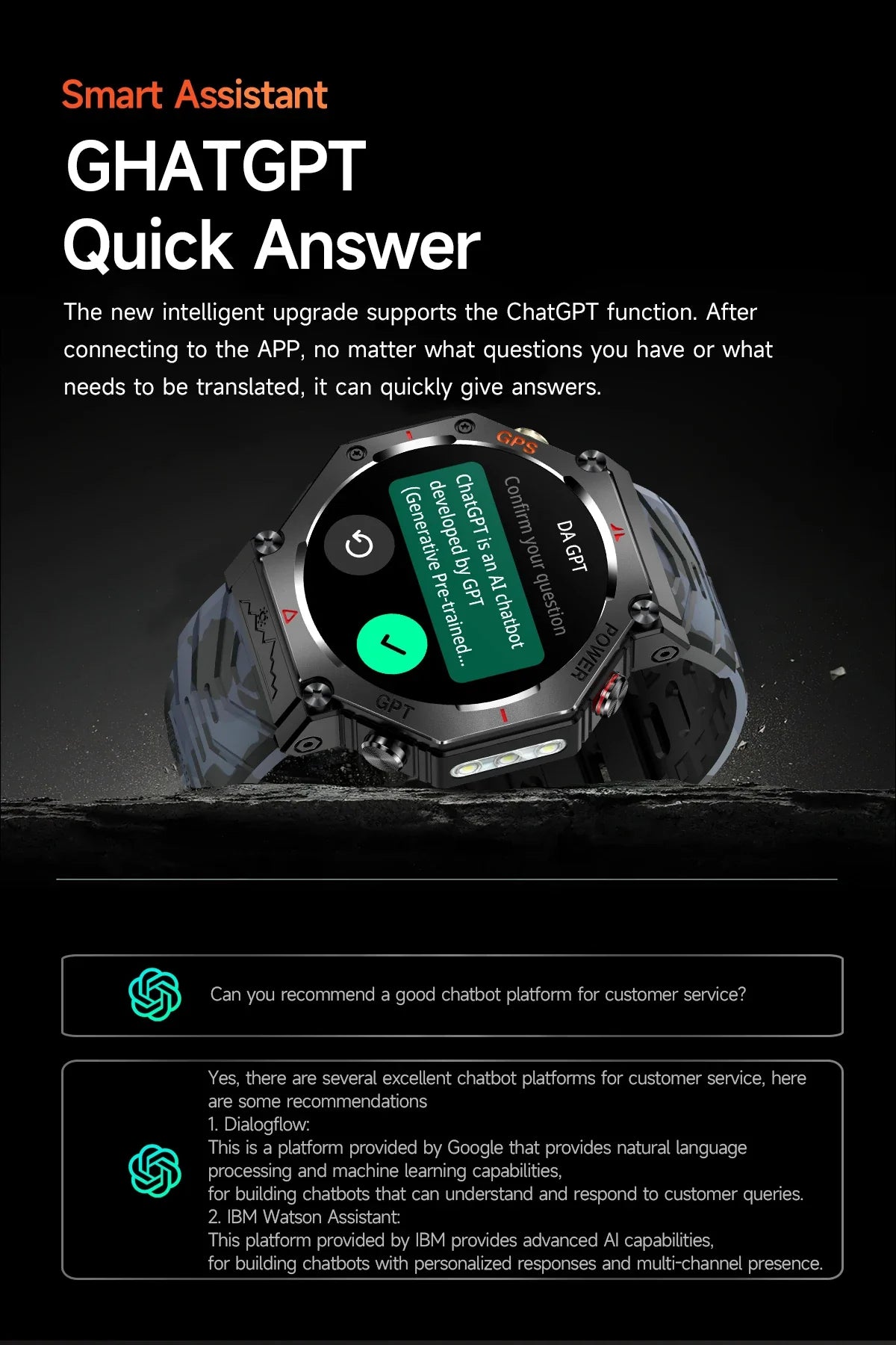 T-Rex 3 Grado Ultra Militare GPS Astuto Della Vigilanza 10ATM Bussola Impermeabile Altimetro Barometrico AMOLED Uomini HD Chiamata Sport Smartwatch