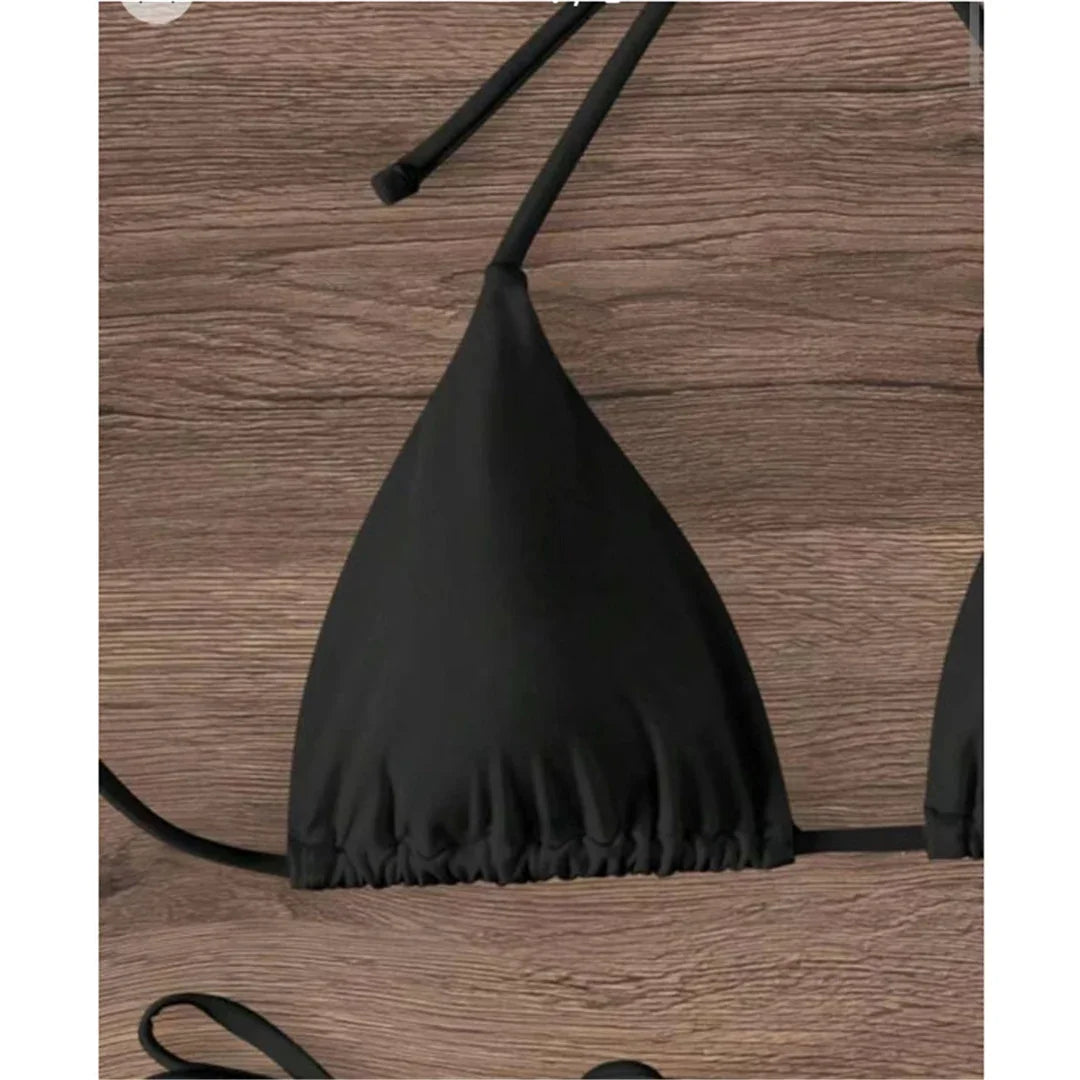 Costume da Bagno Sexy con Fiori e Fascia, Bikini a Perizoma 2025, Costumi da Bagno Donna con Lacci, Set Bikini Brasiliano, Biquini Mujer