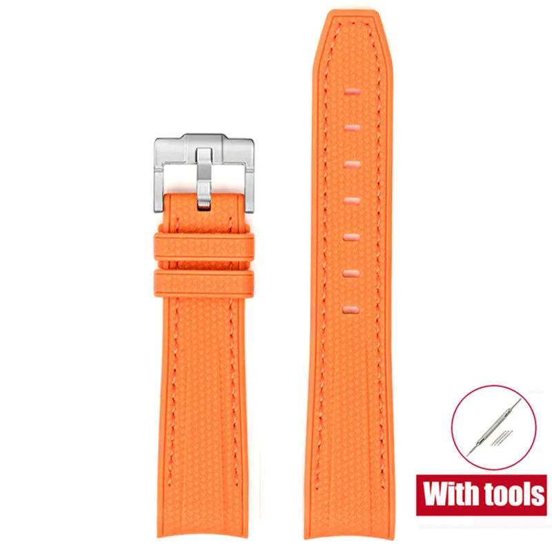 Cinturino in gomma per Swatch X Omega Joint MoonSwatch Cinturino sportivo impermeabile da 20 mm Cinturino con estremità curva in silicone per uomo donna