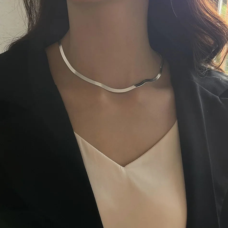 Set di collane con bracciale a catena in argento sterling 925 da 4 mm per donna uomo set di gioielli da sposa per feste di moda regali