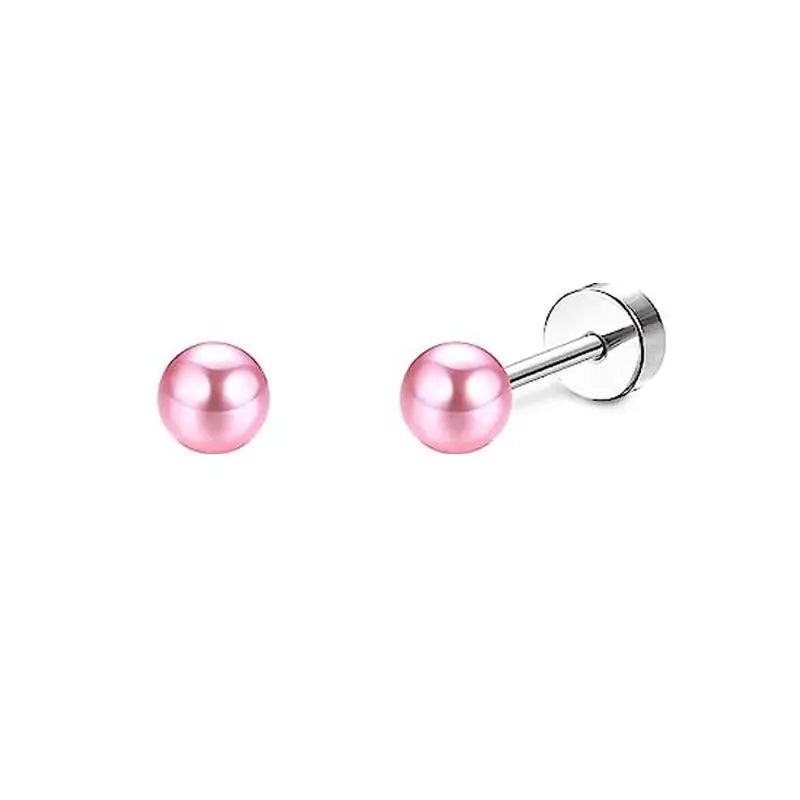 2 pz/set In Acciaio Inox Cuore Luna Earbone Della Vite Della Vite Della Sfera Orecchini con perno per Le Donne di Modo Dell'orecchio Trago Cartilagine Body Piercing
